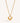 Златисто колие от медицинска стомана с усукана rope chain верижка и висулка, инкрустирана с бляскави циркони