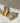 Двуцветни обеци на винт от медицинска стомана със златист и сребрист геометричен дизайн, показани от предната и задната страна
