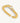 Отворен пръстен rope chain с два циркона