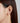 Сребърна обеца за хрущял със звезда на женско ухо в профил