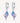 Сребърни обеци с висящ елемент раковина с Опал и цветен емайл