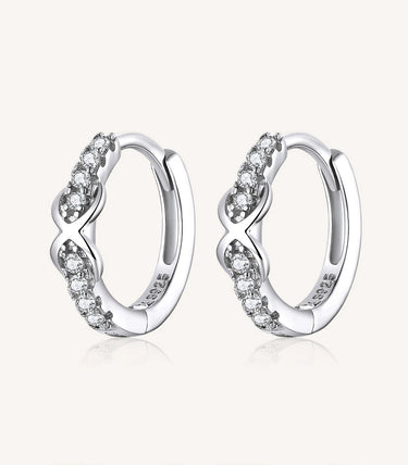 Сребърни обеци „Безкрайност“