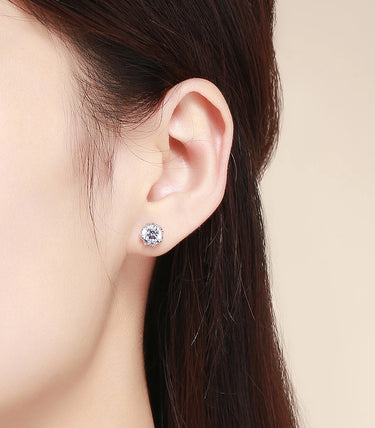 Сребърни обеци „Елеганс“