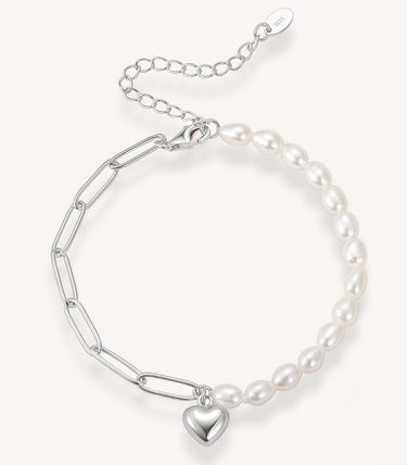 Сребърна гривна Amora