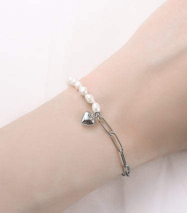 Сребърна гривна Amora