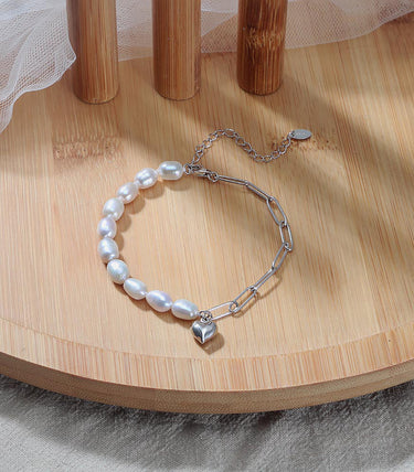 Сребърна гривна Amora