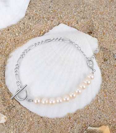 Сребърна гривна Dualité