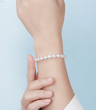 Сребърна гривна Perla Viva