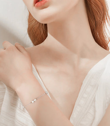 Сребърна гривна Serena