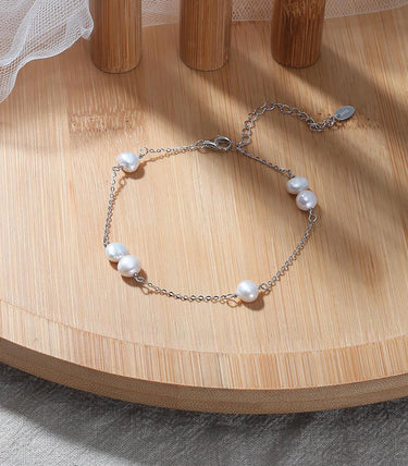 Сребърна гривна Serena