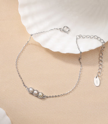 Сребърна гривна TriLuxe