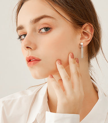 Сребърни обеци Amélia