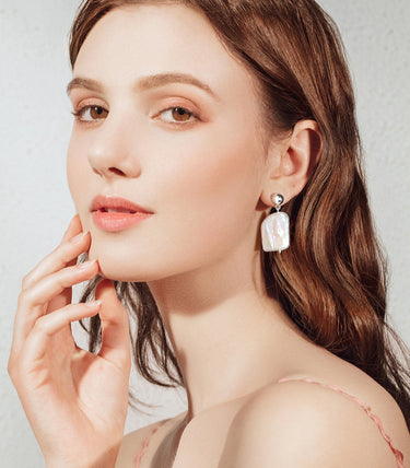 Сребърни обеци Baroque Glow