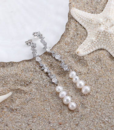 Сребърни обеци Cadenza