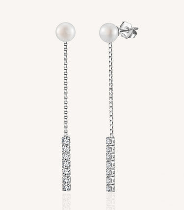 Сребърни обеци City Drops