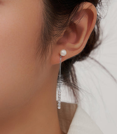 Сребърни обеци City Drops