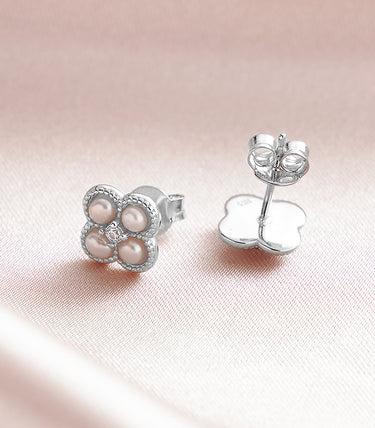 Сребърни обеци Clover Bliss