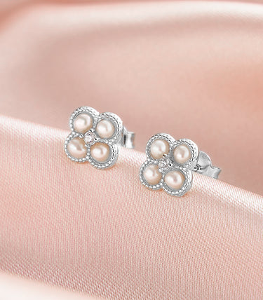 Сребърни обеци Clover Bliss