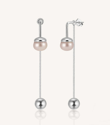 Сребърни обеци Élégance