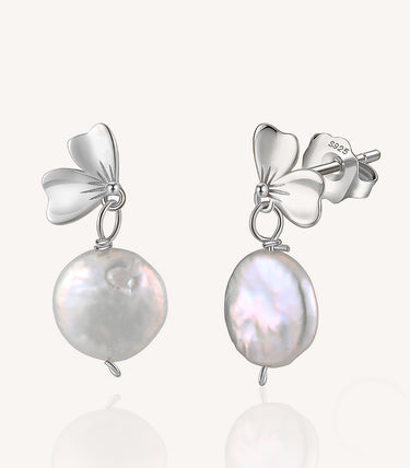 Сребърни обеци Flora