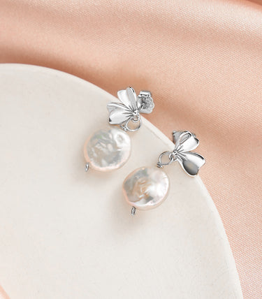 Сребърни обеци Flora