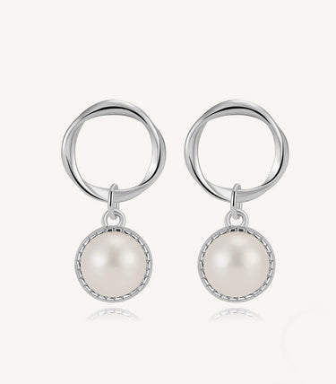 Сребърни обеци Jardin