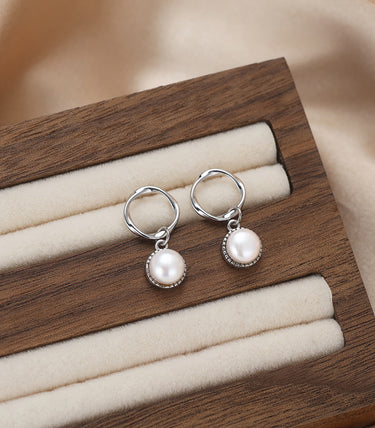 Сребърни обеци Jardin