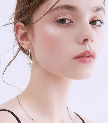 Сребърни обеци Lunea