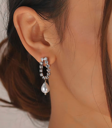 Сребърни обеци Luxe Aria