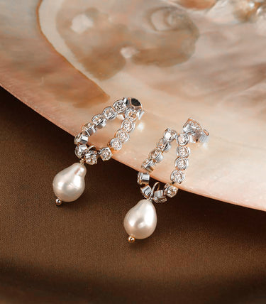 Сребърни обеци Luxe Aria