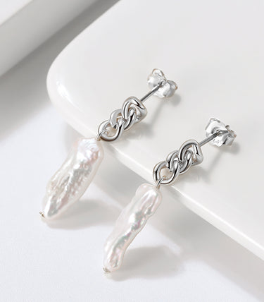 Сребърни обеци Metropolis