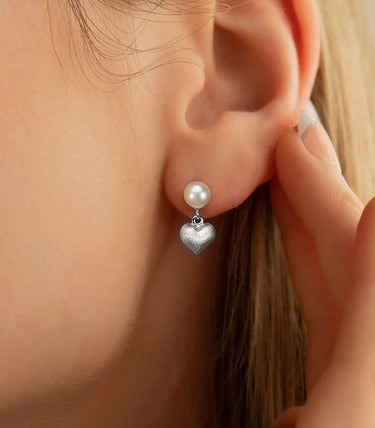 Сребърни обеци Poème