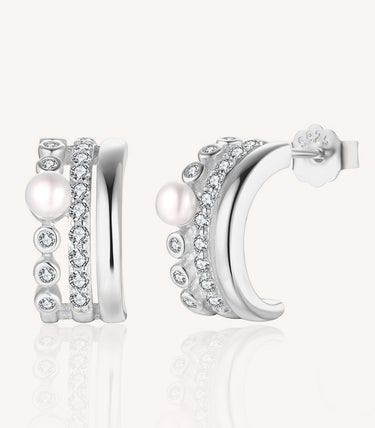 Сребърни обеци Skyline