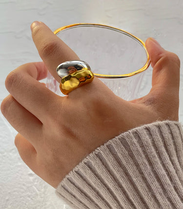 Chunky hammered пръстен