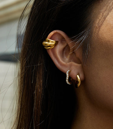 Chunky wave обеци за хрущял