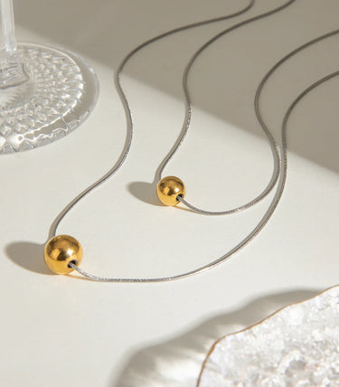 Double snake chain колие с топчета