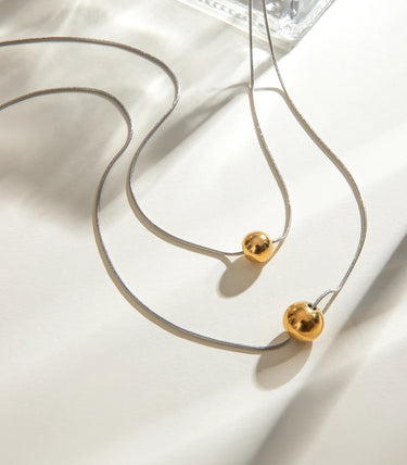 Double snake chain колие с топчета