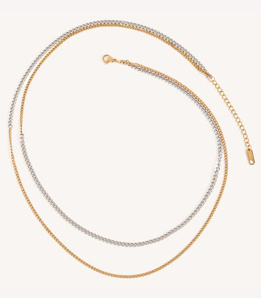 Двоен синджир с класическа плетка