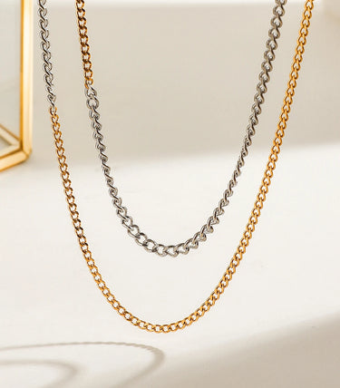 Двоен синджир с класическа плетка