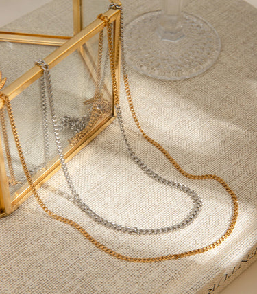 Двоен синджир с класическа плетка