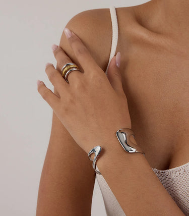 Двойна отворена твърда гривна