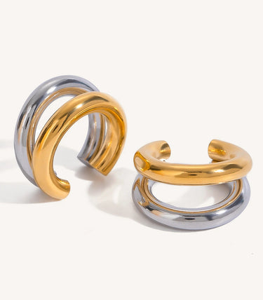 Двойни класически обеци за хрущял