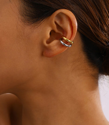 Двойни класически обеци за хрущял