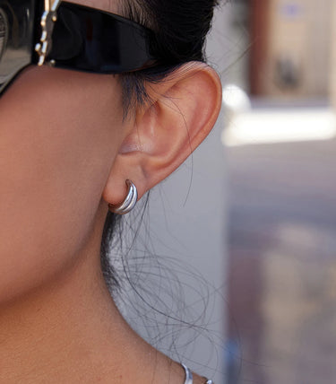 Двойни обеци халки на винт