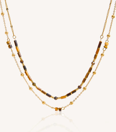 Двойно колие с хематит