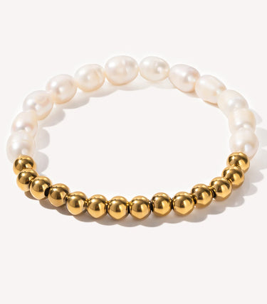 Гривна с перли и елементи топчета