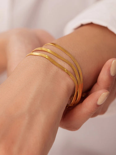 Гривна с троен snake chain