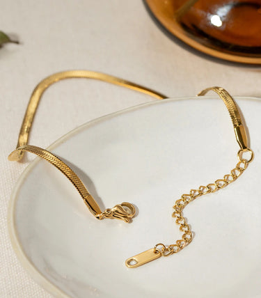 Гривна за глезен snake chain