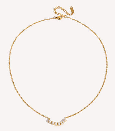 Колие с кръгли перли