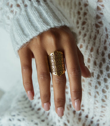 Масивен ажурен пръстен